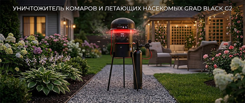 Уличный уничтожитель комаров GRAD BLACK G2
