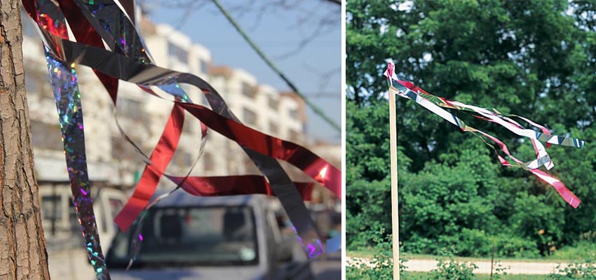 Светоотражающая лента от птиц, 150 метров